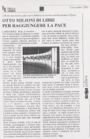 Otto milioni di libri per raggiungere la pace